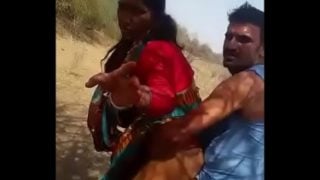 Haryanvi maid fucked in an open field
