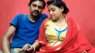 Father in law fucks cute Indian housewife