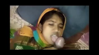 Village girl tasting mature desi cock